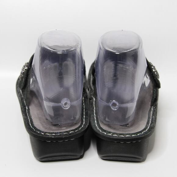 Alegria Carina Rainbow Irridescent Leather Thong Slip On Sandals Sz 37 US 7-7.5 - Picture 6 of 10